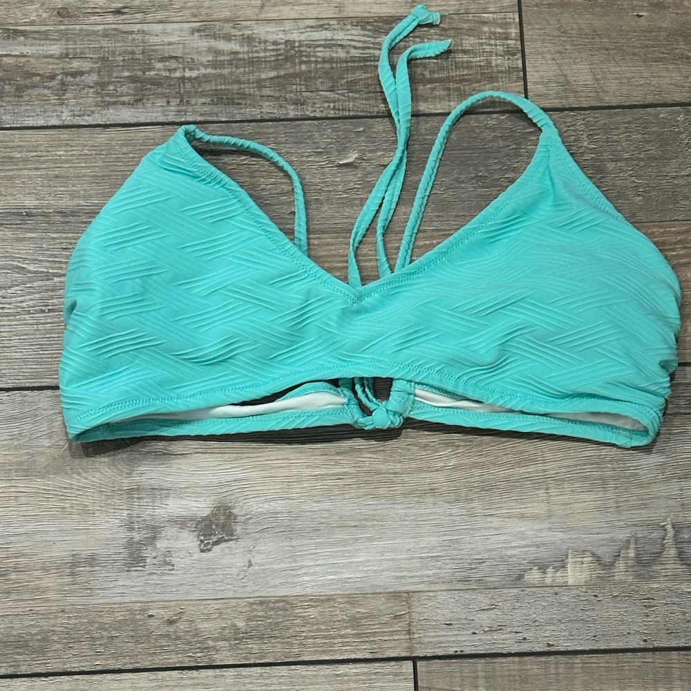 Cupshe Turquoise Bikini Top. Never worn